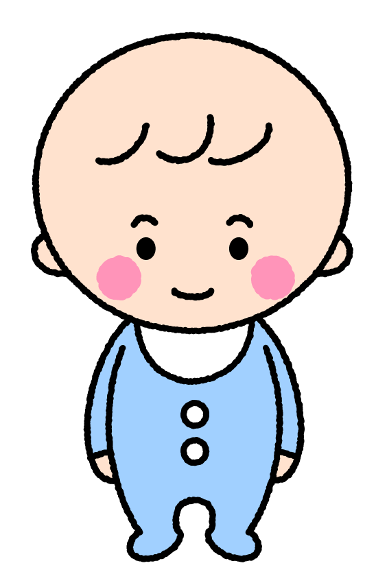 保育児（男の子）｜無料イラスト