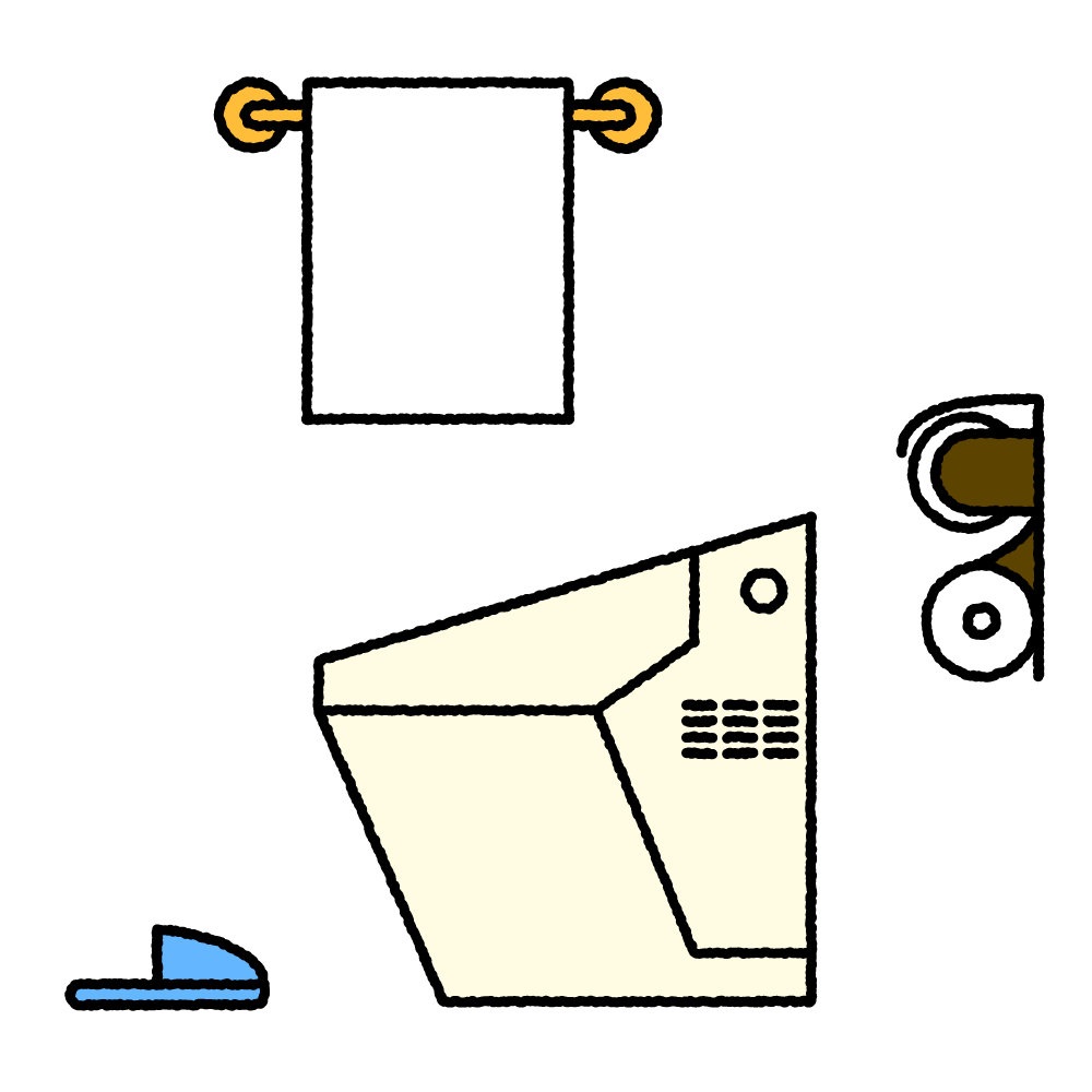トイレ｜無料イラスト